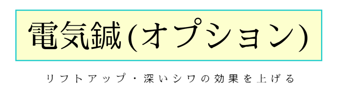 電気美容鍼